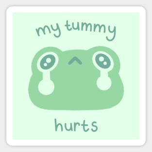 My Tummy Hurts Sad Frog Magnet